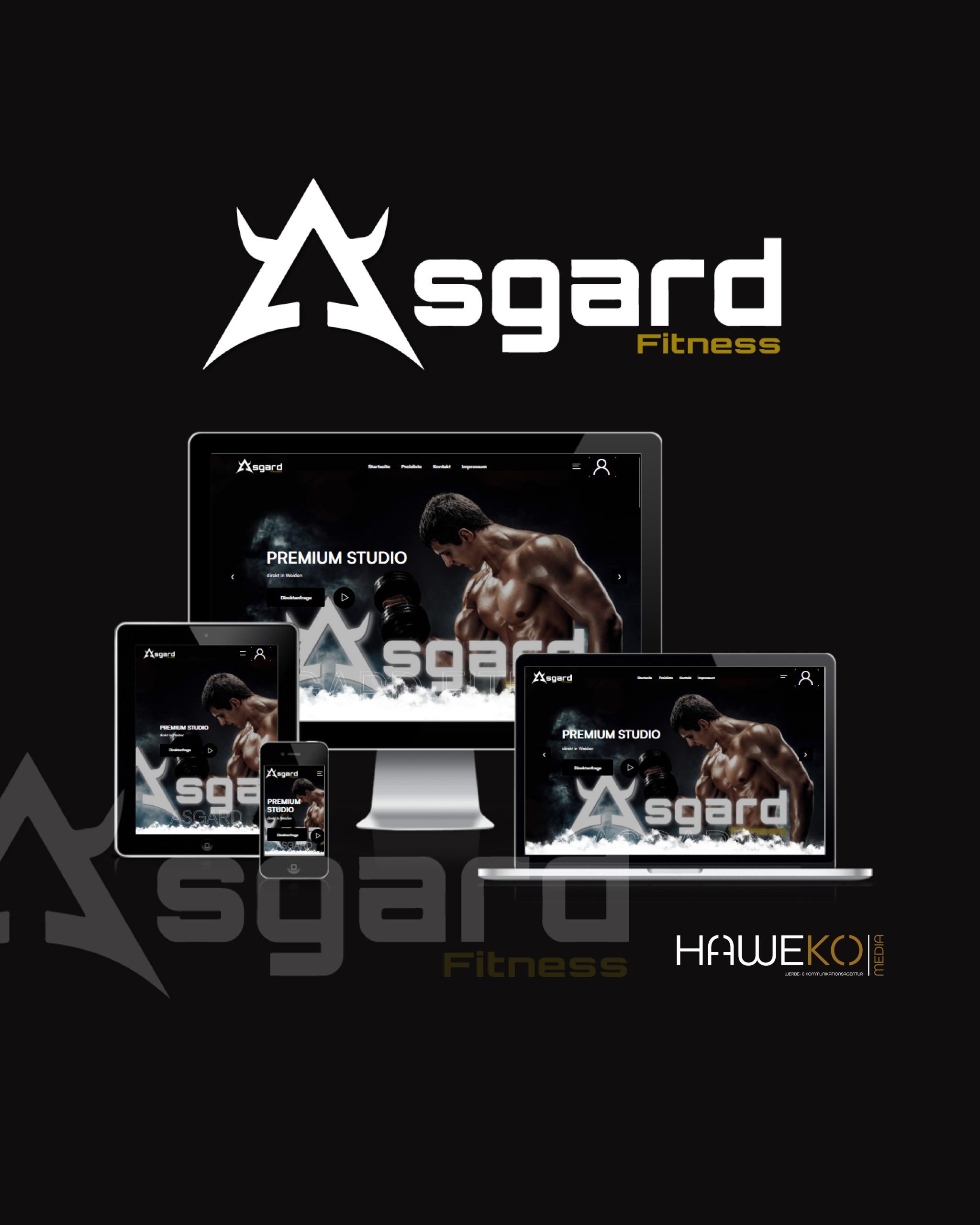 ASGARD-Fitness aus Weiden, unsere Referenz für eine WordPress Internetseite