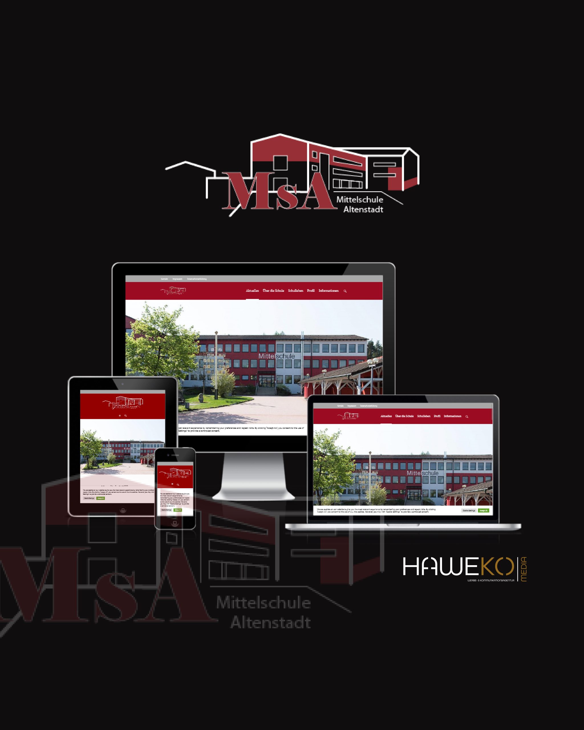 referenz webdesign der mittelschule altenstadt